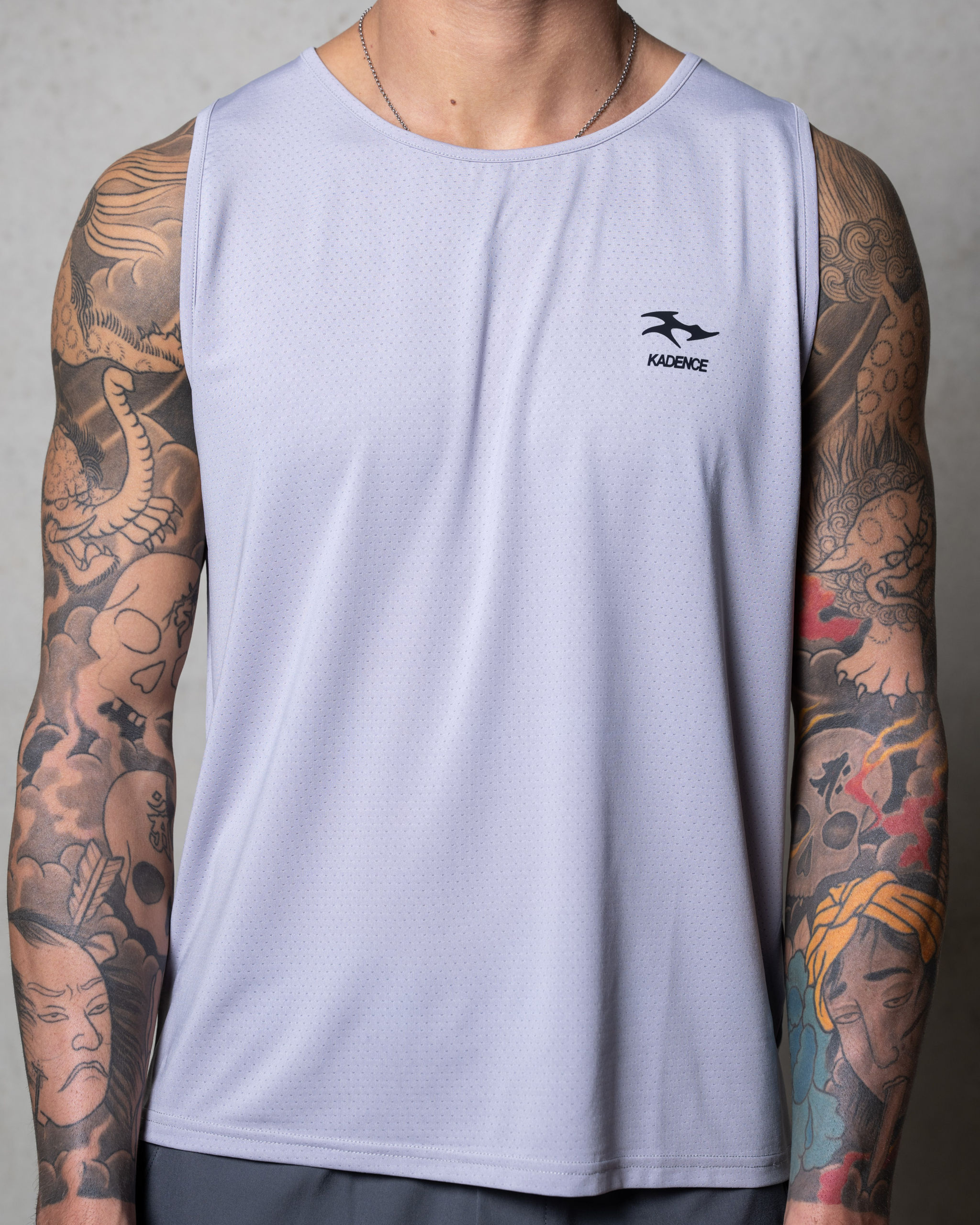 ARC RUNNING SINGLET - CEMENT